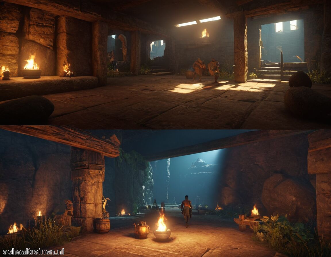 Schaduw- en belichtingseffecten voor diepgang   - Hoe game-graphics zich hebben ontwikkeld door de jaren heen
