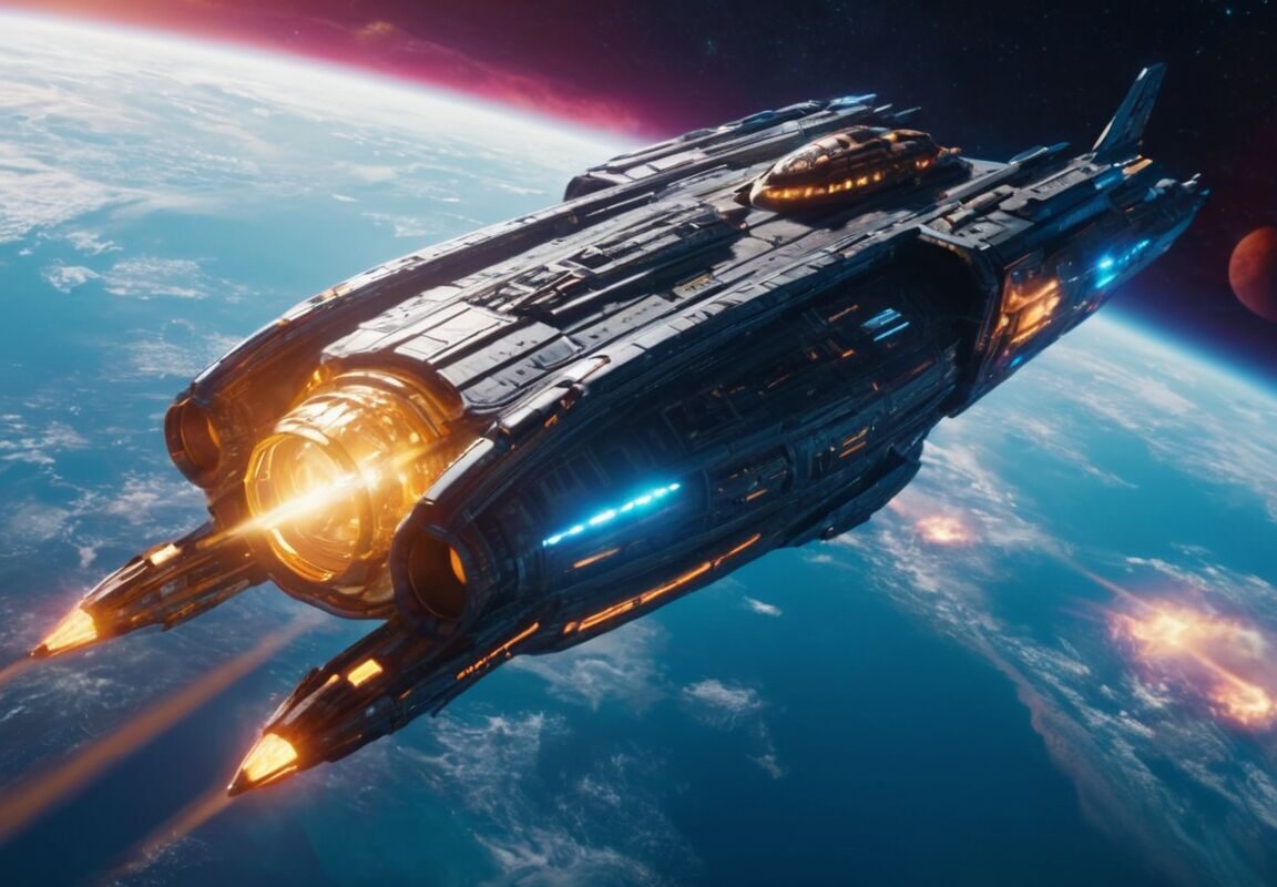 De technologie van ruimteschepen in sciencefictionfilms